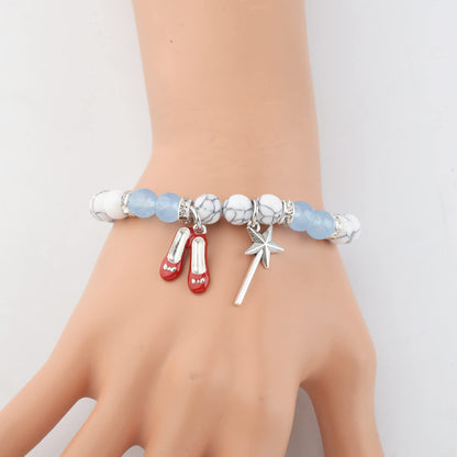 WSNANG Movie Inspired Charm Bracelet Cosplay Jewelry for Her Movie Merchandise Fandom Gift