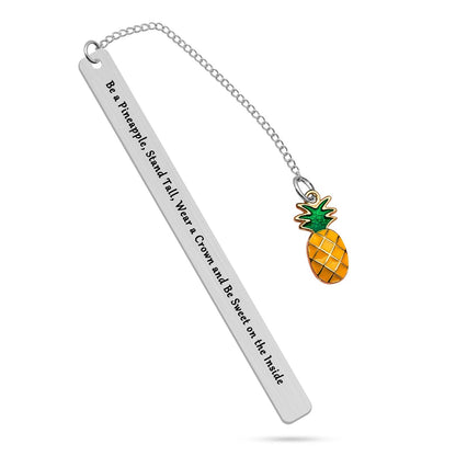 Inspirational Bookmark for Women Pineapple Gift for Women Encouragement Gifts for Daughter Sister Friend Pineapple Birthday Gifts for Women Bookmarks Gifts for Women Booklover