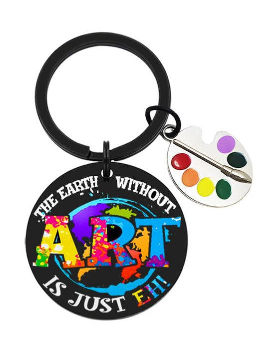 Artist Gifts Art Teacher keychain For Women Men Art Keychain Coolest Gift For Artists Artsy Gift For Women Painters Birthday Presents For Artists Friends Halloween & Christmas For Teens