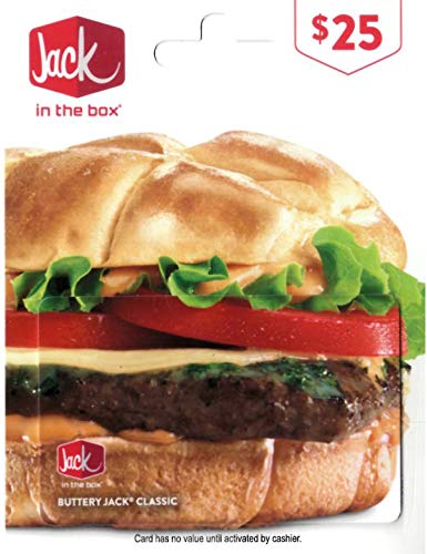 JACK IN THE BOX Physical Gift Card - $25