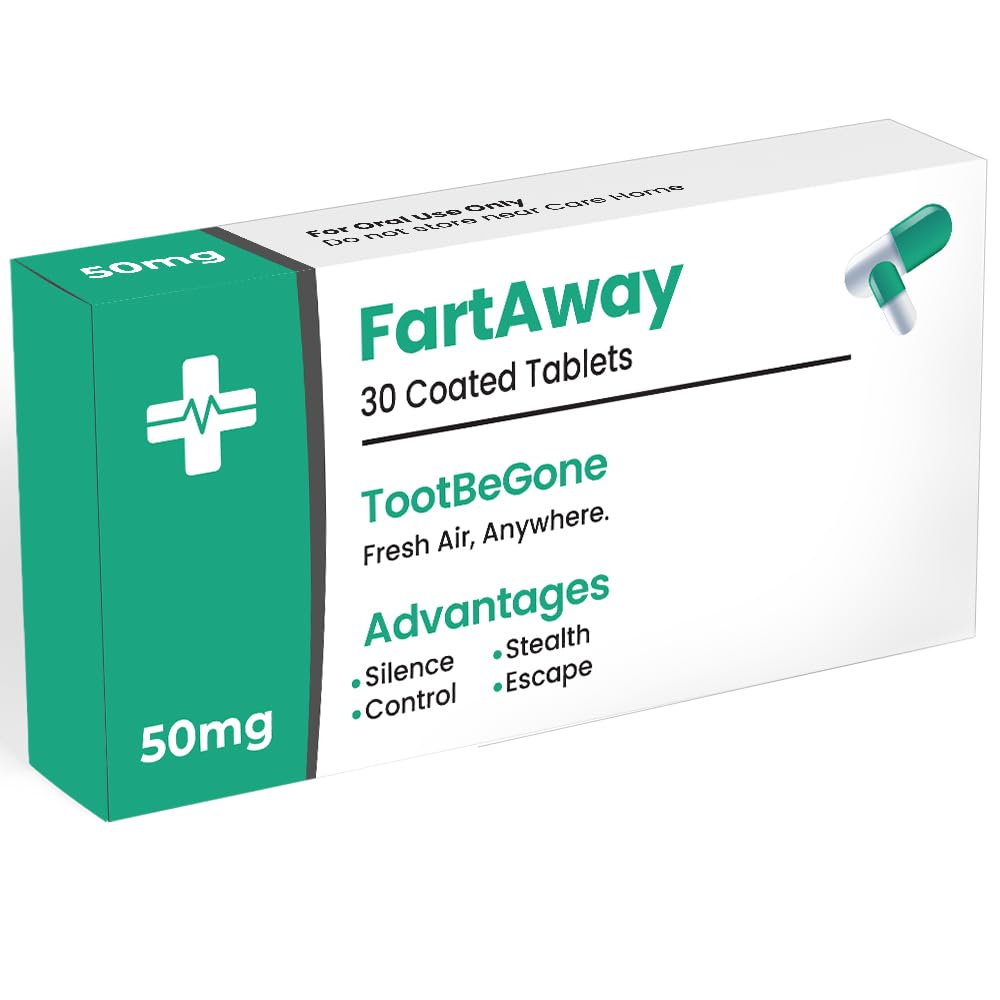 Hilarious Joke Pill Box – Gag Gift for Women & Men – Funny Present for Him or Her – Unique Rude Novelty Gift – Silly Birthday Idea for Dad, Boyfriend, Uncle (FartAway)