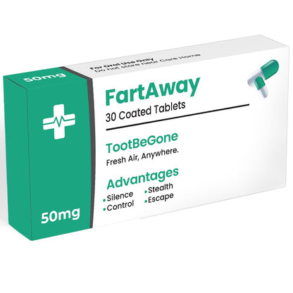 Hilarious Joke Pill Box – Gag Gift for Women & Men – Funny Present for Him or Her – Unique Rude Novelty Gift – Silly Birthday Idea for Dad, Boyfriend, Uncle (FartAway)