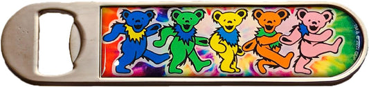 Grateful Dead™ Dancing Bear Magnetic Bottle Opener / 5" x 1" Tie-Dye Bottle Opener/Officially Licensed