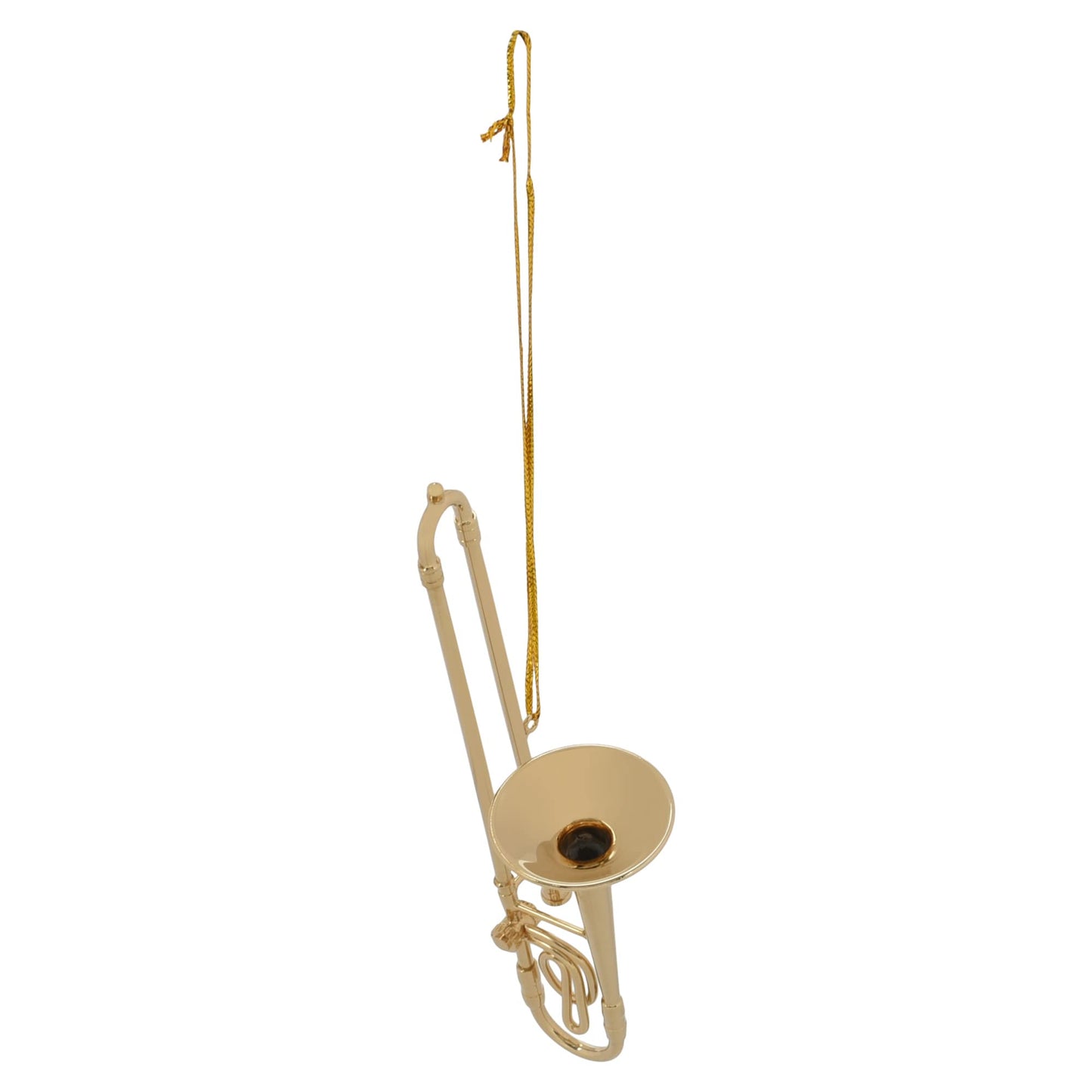 Broadway Gifts Co Gold Tone Trombone Instrument 5 inch Brass Hanging Ornament