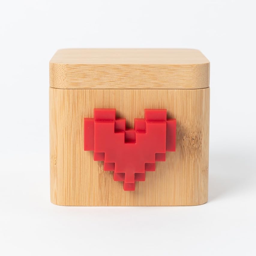 Lovebox Black & White | Love Note Messenger | Meaningful for Mom, Dad, Wife, Husband, Grandma, Grandpa, Couple Gift, Long Distance Relationship Gift