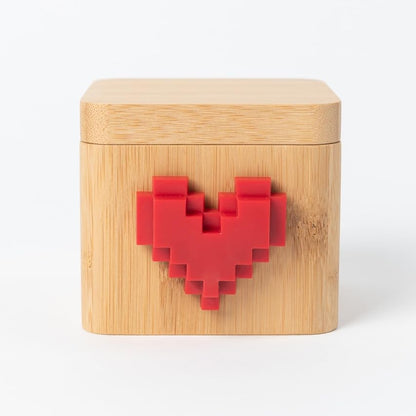 Lovebox Black & White | Love Note Messenger | Meaningful for Mom, Dad, Wife, Husband, Grandma, Grandpa, Couple Gift, Long Distance Relationship Gift