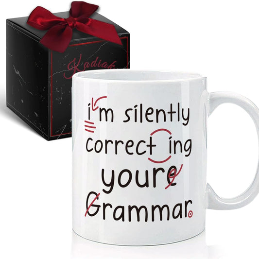 Funny Gift for English Teacher, Birthday Graduation Appreciation Thank You Gift for Teachers Women Men Coworkers, Teacher's Day Retirement Gifts for English Teacher Him Her, End of Term from Student
