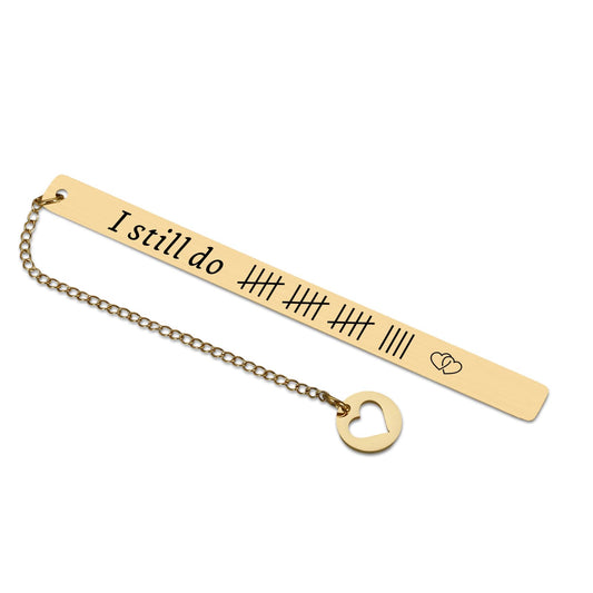 19 Years Anniversary Bookmark Gifts for Him Her Bronze 19th Anniversary-Wedding Gift for Couple Wife Husband Bookmark Gift for Women Men Book Lovers Wedding Christmas Valentines Birthday I Still Do