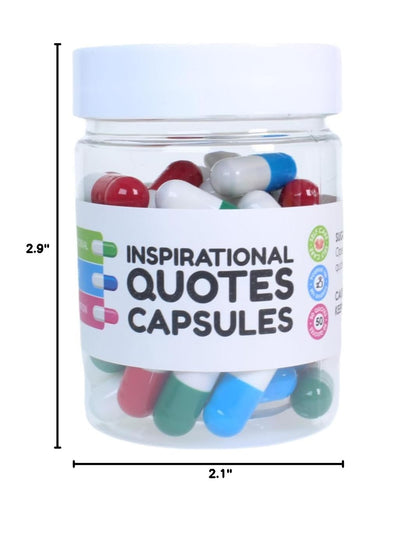 Infmetry Inspirational Quotes In Capsules Gifts For Women Unique Self Care Positive Affirmation Messages Gift For Her (Mixed Color Positive 50pcs)