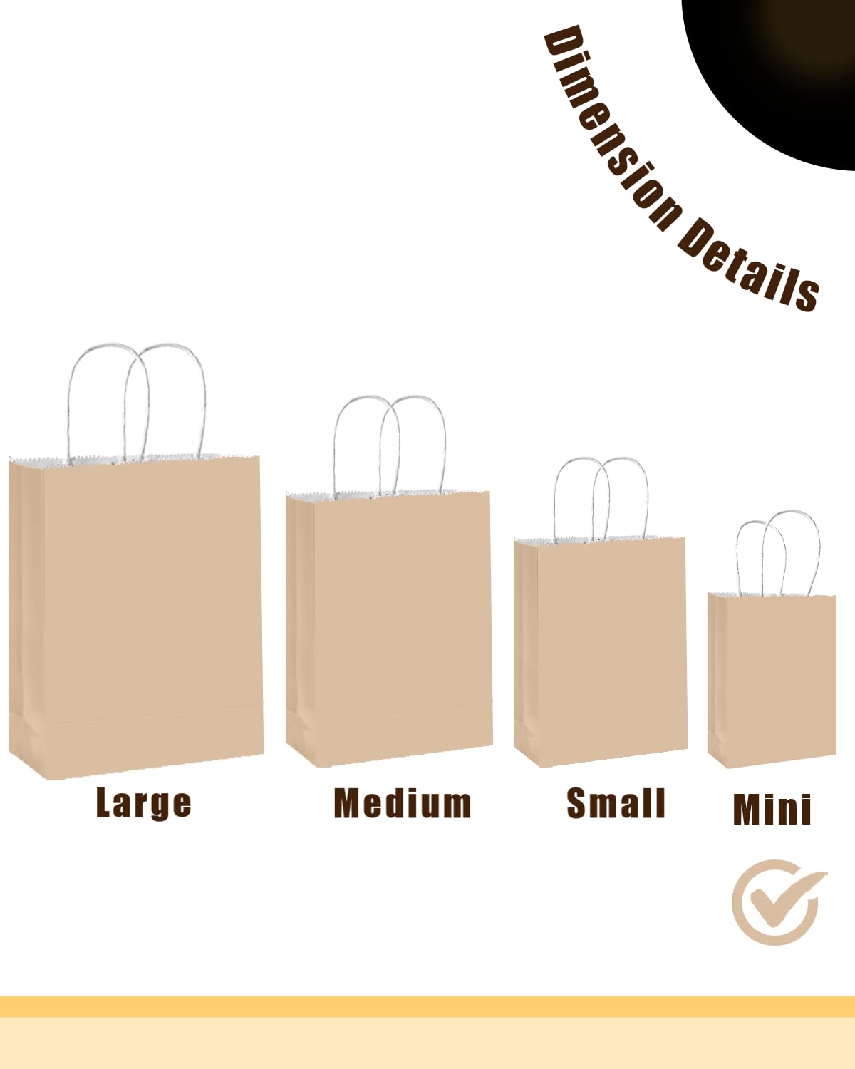 qiqee 24PCS Mini Gift Bag with Handles Bulk 4.5"x2.5"x6" Gift Bags 24 Colors Bags Multiple Uses