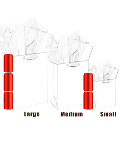 qiqee Black Gift Bags with Tissue Paper Mulit Assorted Sizes 10PCS Present Party Favor Birthday Bags(2pcs Large 13", 4pcs Medium 9", 4pcs Small 6" Bags,Tissue Paper)