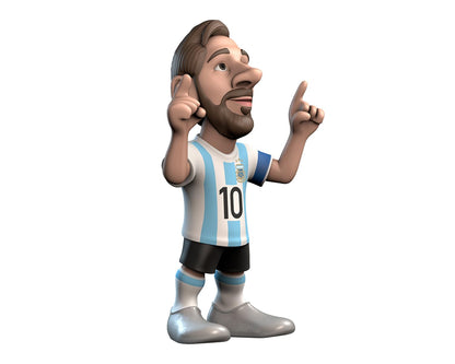 MINIX COLLECTIBLE FIGURINES - Lionel Messi, Official Argentina, Sports Collectable 12 cm Figurine, Unique Soccer Gift for All Ages, Football Stars
