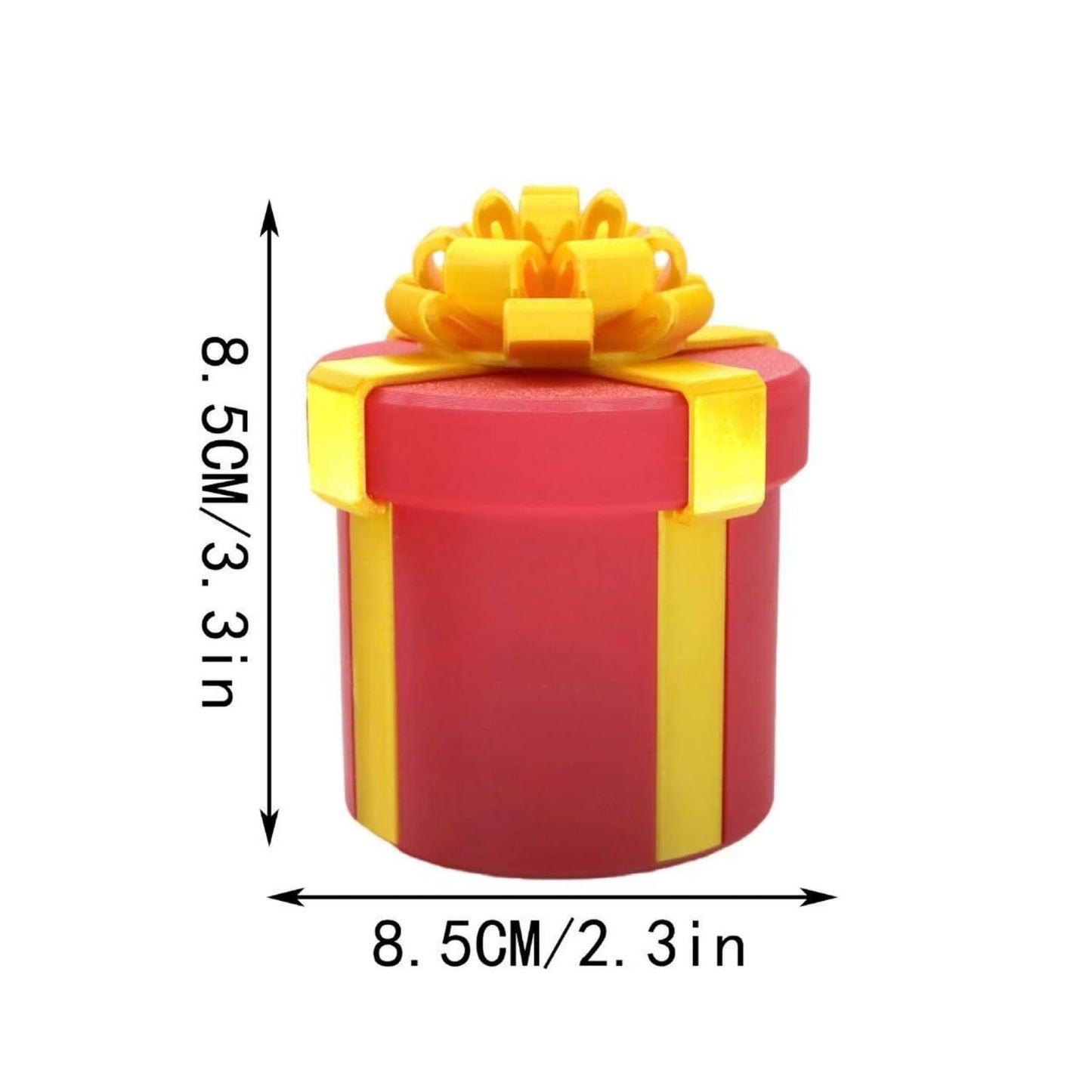 Prank Gift Box: The Ultimate Annoying Nested Screw Box for Money, Reusable Funny Puzzle Game for Christmas & Birthdays, Creative Cash Gift Idea for Adults (red)