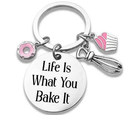 Baking Gift Chef Baker Gifts Christmas Gifts For Baker Baking Lover Keychain Gift Cupcake Keychain Cooking For Pie Culinary Students Cute Baking Thanksgiving Kitchen Presents