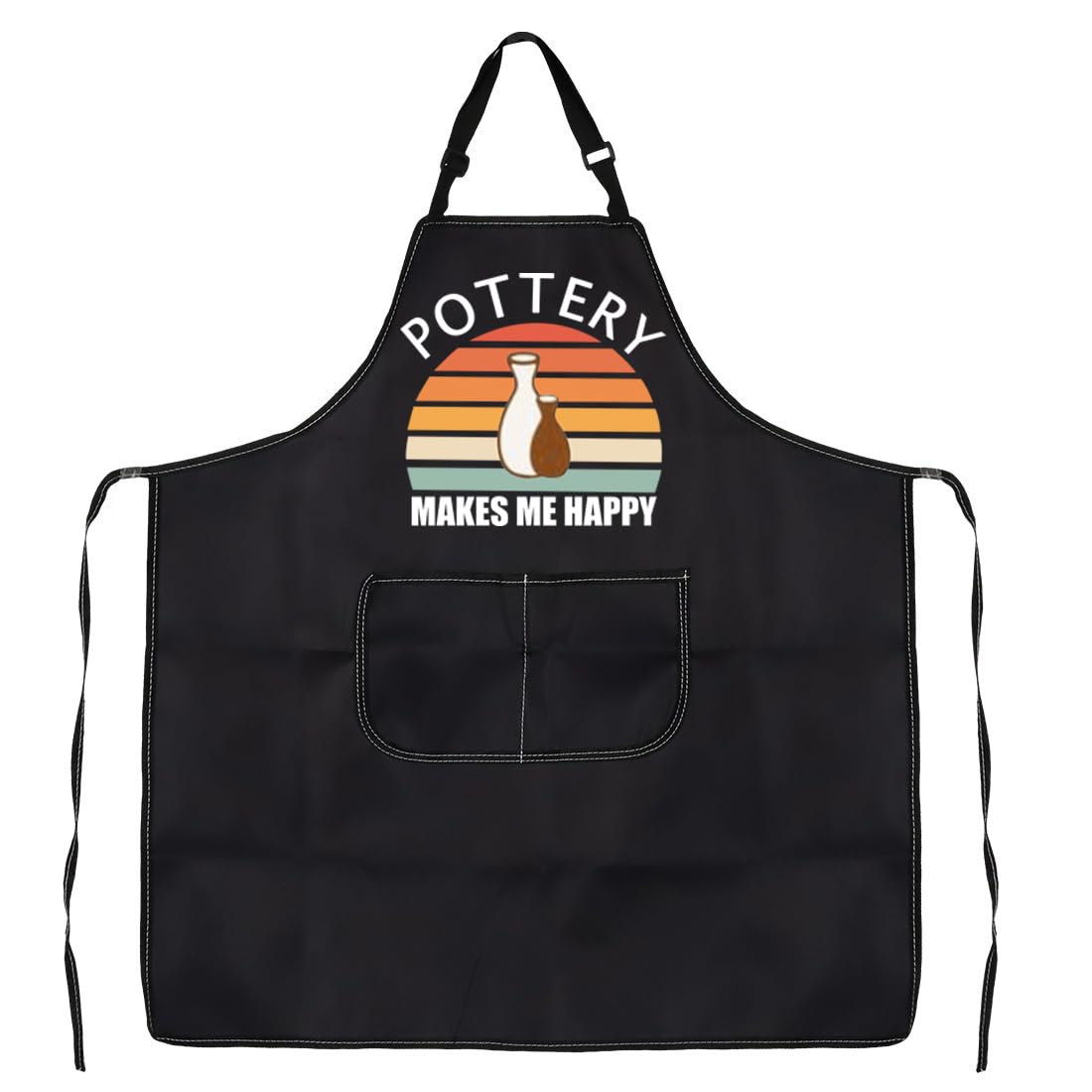 VAMSII Pottery Apron With Pockets - Pottery Lover Gifts - Clay Apron for Potters