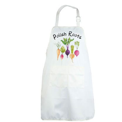 CENWA Polish Roots Adjustable Apron With Pocket Polish Gift Garden Pun Gift Polish Heritage Gift