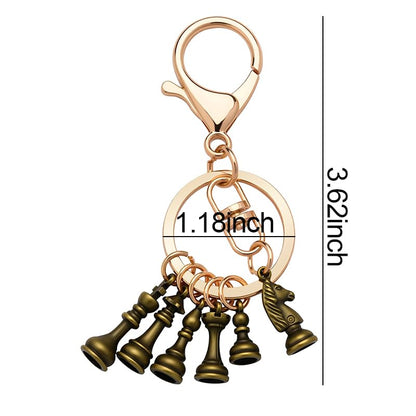Kilener Chess Keychain Gifts for Men Women Key Chains for Car Keys Purse Bag Charms for Handbags Accessories