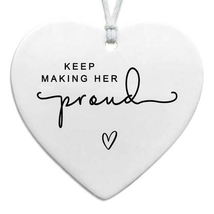 Keep Making Her Proud Bereavement Keepsake, Loss of Loved One Memorial Gift, Anniversary of Passing Thinking of You Gift, Loss of Mom Grandmother Remembrance Gift, Sympathy Gift for Grief Support