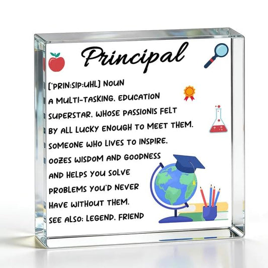 Principal Gifts For Women Men Principal Appreciation Gifts Administrative Professional Day Gift Acrylic Decorative Appreciation Birthday Retirement Graduation Gift For Principals Office Decor