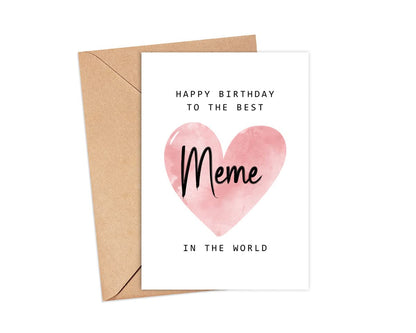 Happy Birthday To The Best Meme In The World Card - Meme Birthday Card - Meme Card - Mother's Day Gift - Happy Birthday Card Happy Birthday Mom