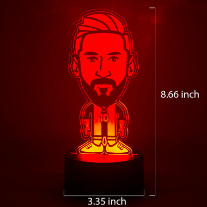 EXIGENT 3D LED Light Argentina Soccer Lamp Acrylic Illusion Night Flashing Cool (SoccerLamp_LM)