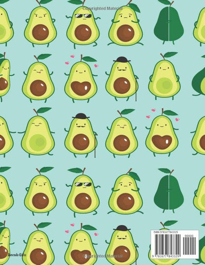 Avocado Sketchbook: Avocado Sketchbook, Cute Avocado Gifts, Avocado Gifts for Women, Avocado Birthday Gift, Avocado party favors, Avocado Themed Gifts, Avocado Gifts for men, Avocado Notebook