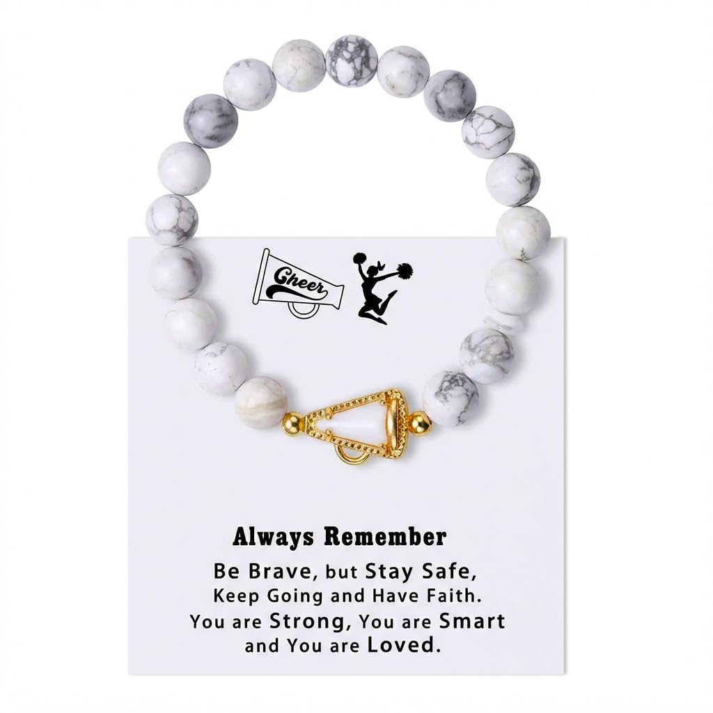 Cheer Bracelet Cheerleading Charm Bracelets for Women Coach Mom Cheer Team Cheerleader Gift Cheerleading Accessories Stuff