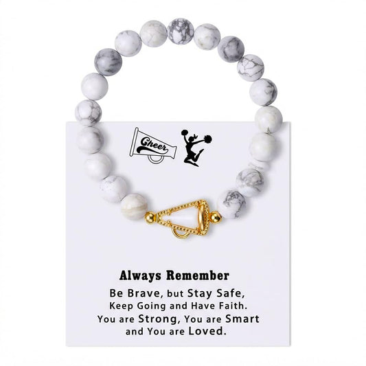 Cheer Bracelet Cheerleading Charm Bracelets for Women Coach Mom Cheer Team Cheerleader Gift Cheerleading Accessories Stuff