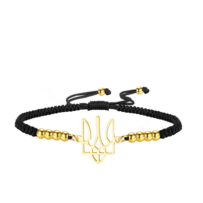 Dreamtimes Ukrainian Symbol Bracelet for Women Ukraine Bracelet for Men Ukraine Trident Inspired Gifts Ukrainian Remembrance Jewelry