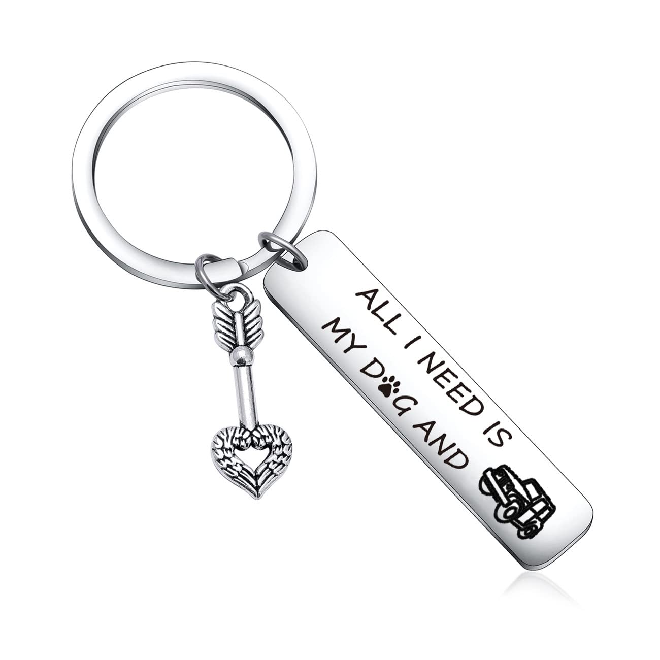 Wrangler SUV Lover Gift Keychain - Dog Mom SUV Keychain