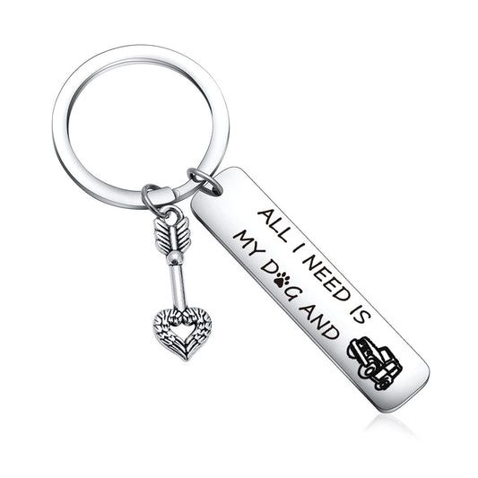 Wrangler SUV Lover Gift Keychain - Dog Mom SUV Keychain
