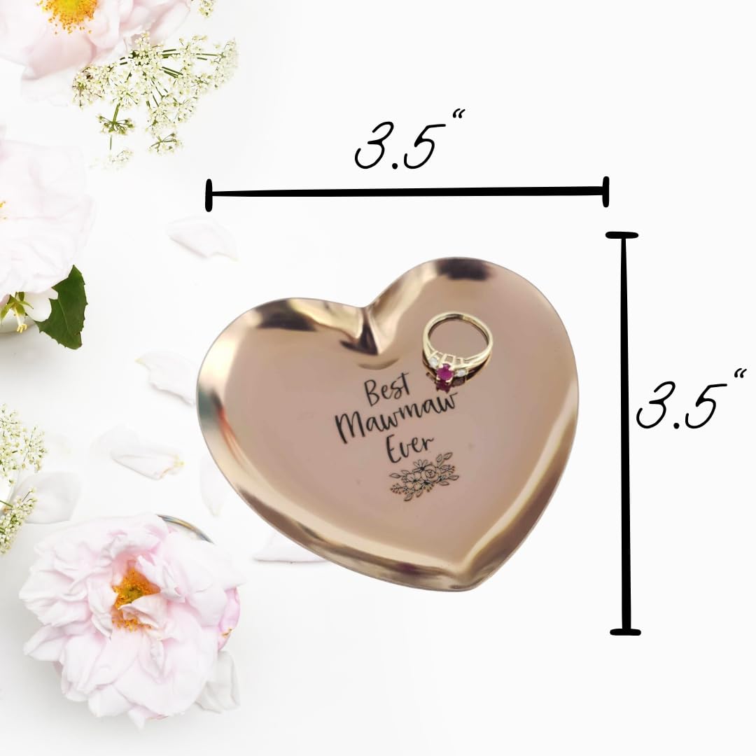 Mawmaw Gifts, Mawmaw Birthday Gift, Mawmaw Gifts for Mothers Day,Jewelry Dish (Best Mawmaw Ever)