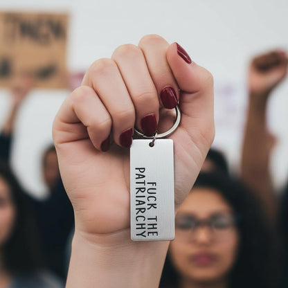 Perledom Girl Keychains for Women's Rights Activist - Feminist Gift for Her Sister, Aunt or Friend - Girl Power Keepsake College Graduation Gift for Her Friends Female Dorm Room Essentials for Girls