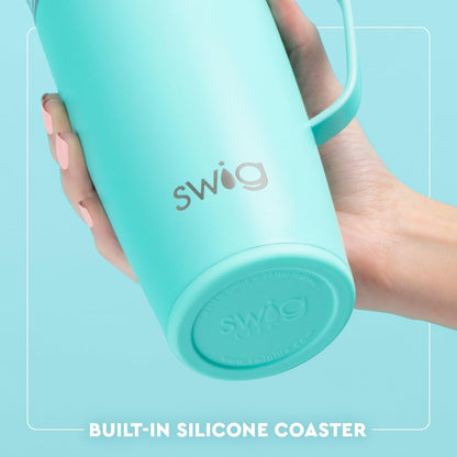 Swig Life 22oz Travel Mug, Insulated Tumbler with Handle and Lid, Travel Coffee Mug, Cup Holder Friendly, Stainless Steel 22 oz Tumbler, Reusable Insulated with Lid (North Carolina)