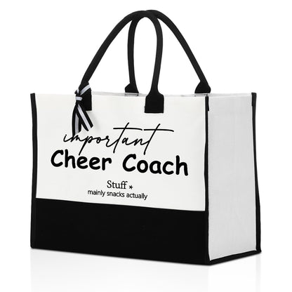 Professional Title Tote Bags for Women Important Stuff Tote Bag for Work Office Commuting