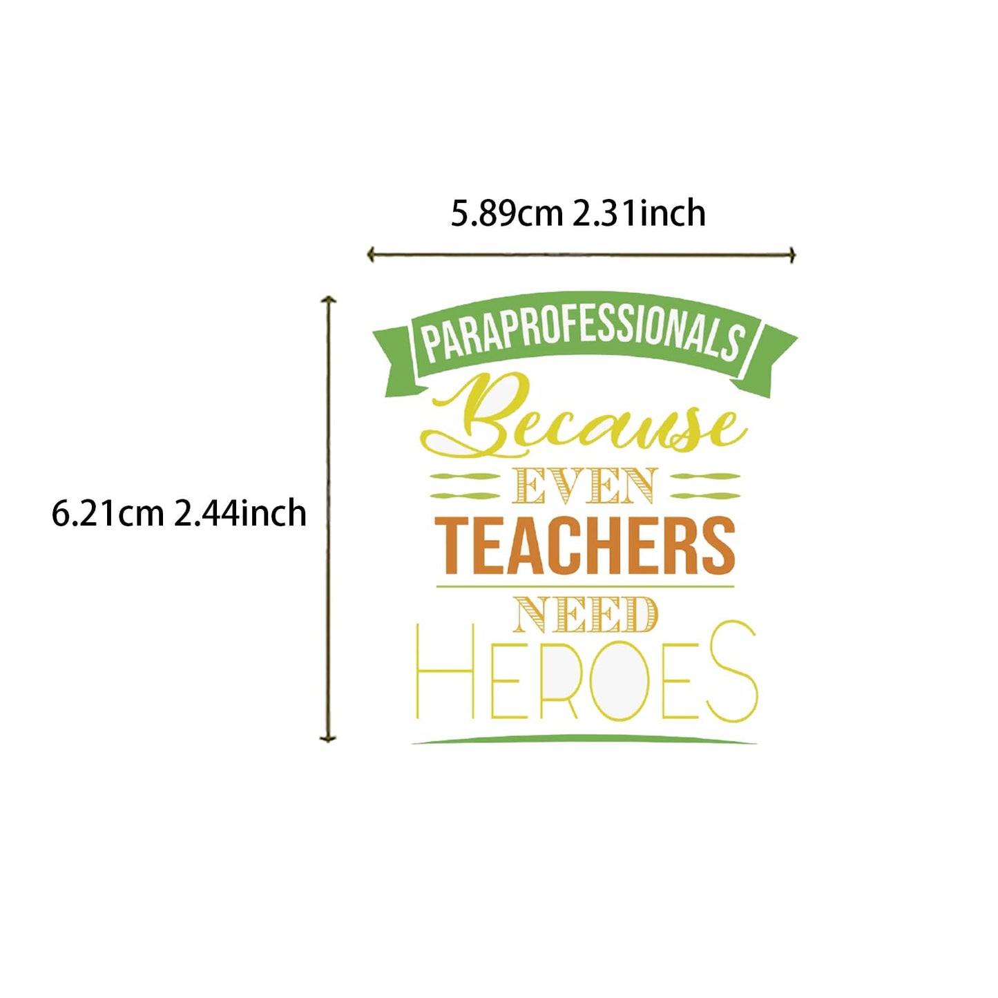 50PCS Paraprofessional Stickers para Sticker Back to School Stickers Teacher Day Sticker Paraprofessional Appreciation Gifts Water Bottle Laptop