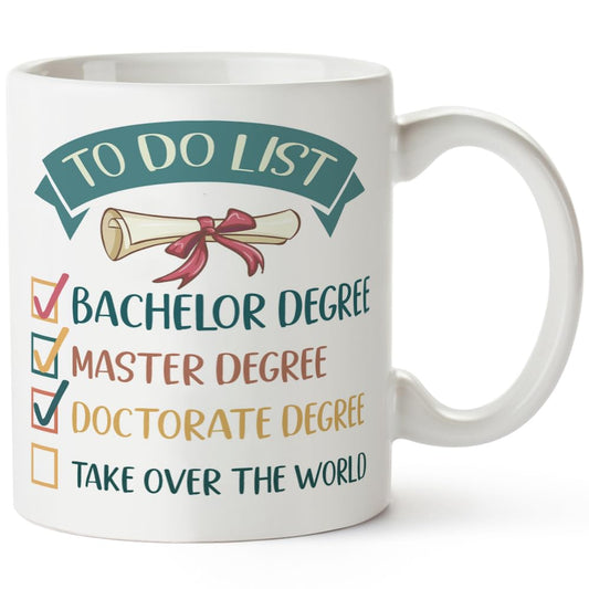 PhD Mug, Doctor Graduation Gifts, Doctorate Degree New Phd Tea Cup 11OZ