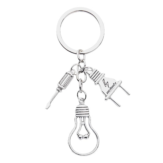 Electrician Gifts Keychain for Husband Boyfriend Valentines Day Gifts for Electricians Appreciation Thank You Gifts for Lineman Retirement Gifts for Dad Grandpa Men Birthday Gifts for Lineman Son