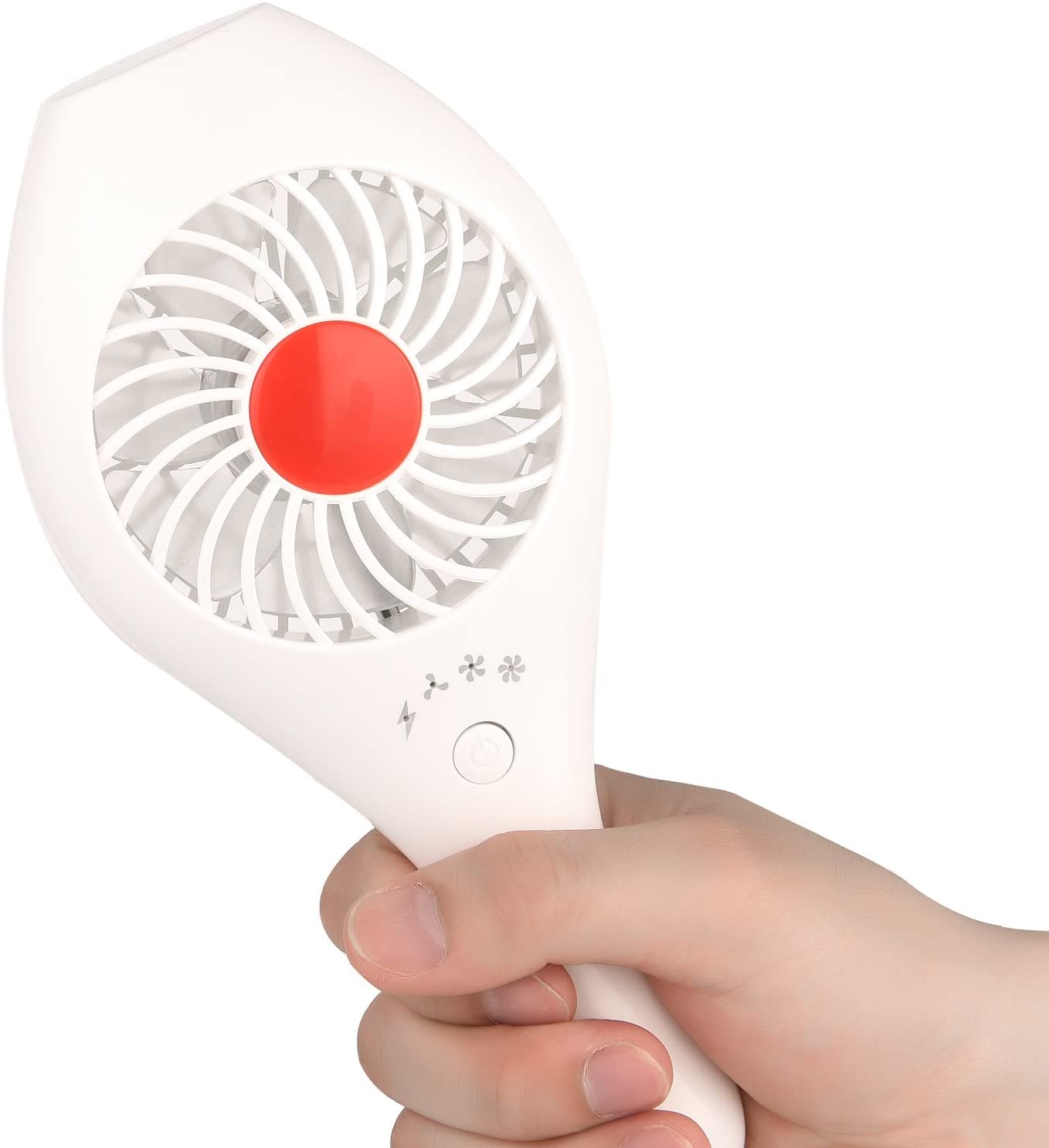 Handheld Portable Fan Bowling Pin Shaped Mini Small Personal USB Rechargeable Fan with 3 Speed Settings for Home Office Sports Travel Bodybuilding Makeup Skincare Festival Holiday Gift