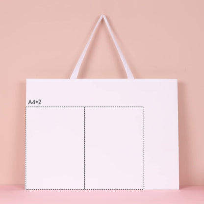 6pcs 21.7x6.1x15.7" (4) Extra Large Size, White Paper Bags, Giant Jumbo Huge XL Thick Sturdy Durable Gift bags