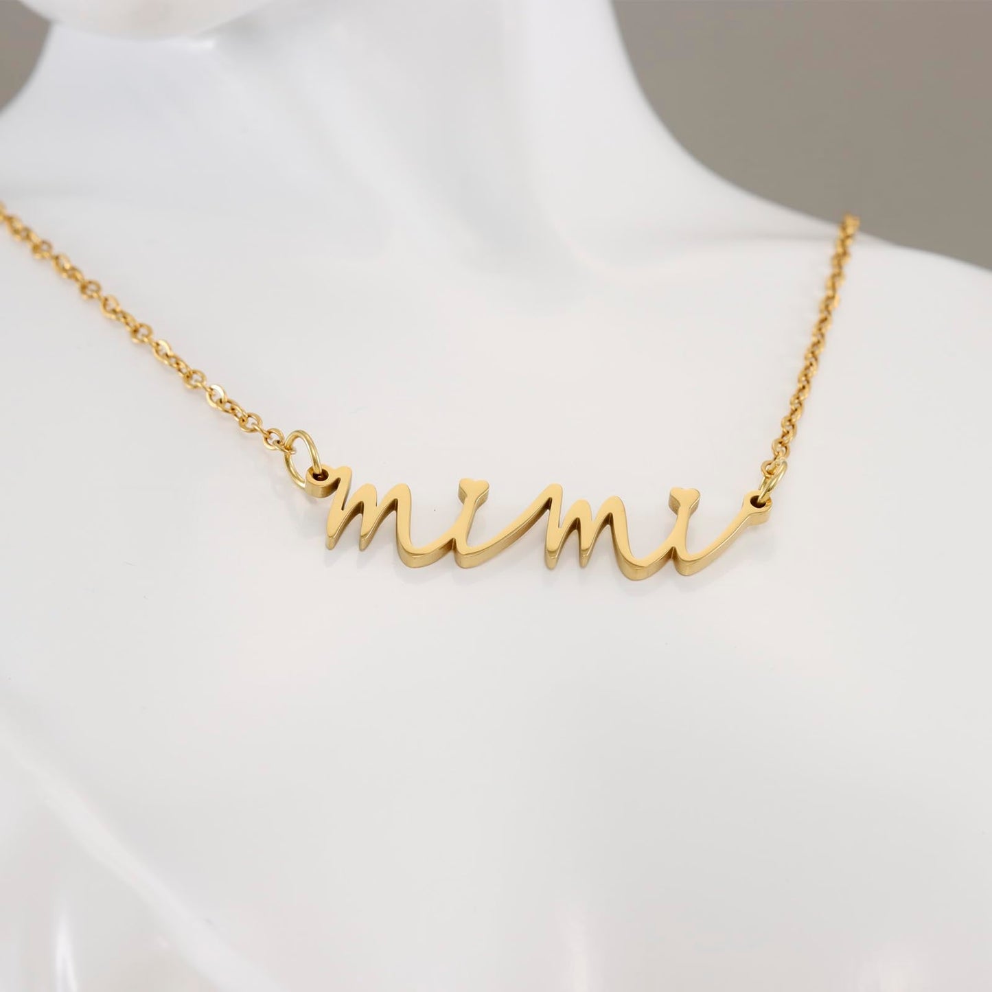 Kivosliviz Mimi Gifts for Grandma Jewelry from Grandson Women Mothers Day Ideas Gold Necklace for Mimi