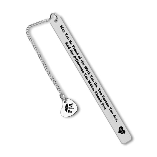 Physician Assistant Gift PA Bookmark Appreciation Thank You Gifts for Medical Physician Graduation Gifts for Medical School Student Nurse Week Gift Appreciation Bookmark Christmas Retirement