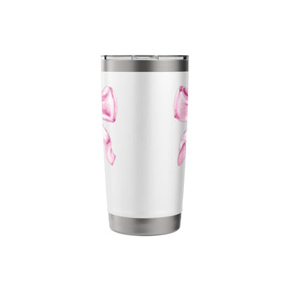 Coca-Cola Diet Coke With Cute Pink Ribbon Vintage Stainless Steel Insulated Tumbler