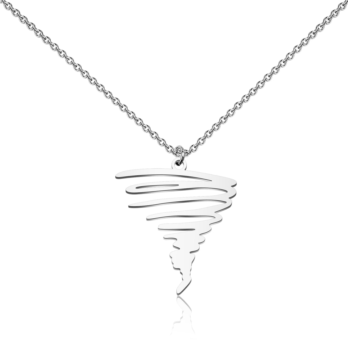 WUSUANED Funny Hurricane Necklace Storm Tornado Chaser Jewelry Hurricane Gift Meteorology Gift