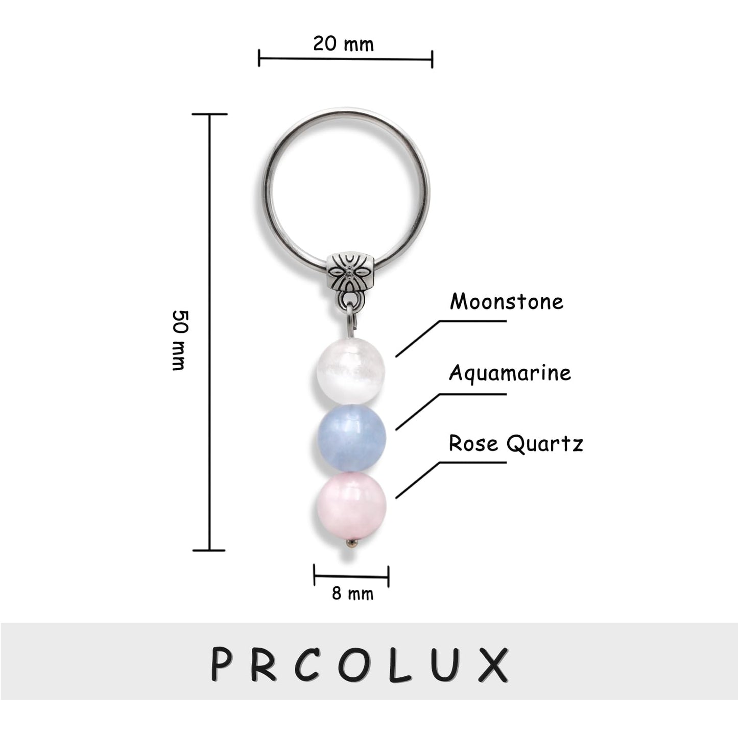 PRCOLUX Happy Birthday Gifts for Women Friend Sister Mom Daughter, 13 16 21 30 40 50 60 70th Birthday Gifts Crystal Keychain