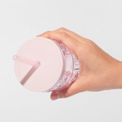 Starbucks SAKURA 2026 Glass Tumbler, Pink, 473ml, with Straw