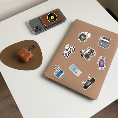 70 Pcs 8090s Retro Sticker Pack for Adults, Waterproof Vinyl Decals for Laptop Water Bottles and Journal