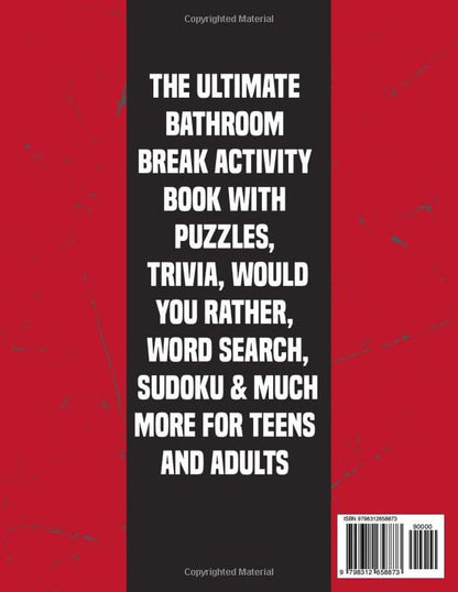 Easter Basket Stuffers: 101 Things to Do While You Sit On The Pot: Funny Bathroom Break Activity Book With Sudoku, Crossword Puzzles, Quiz Game, Poop ... & Much More | Perfect Easter Gift for Men
