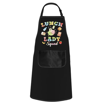 POFULL School Chef Gift Lunch Lady Squad Apron Cafeteria Worker Gift School Lunch Team Gift