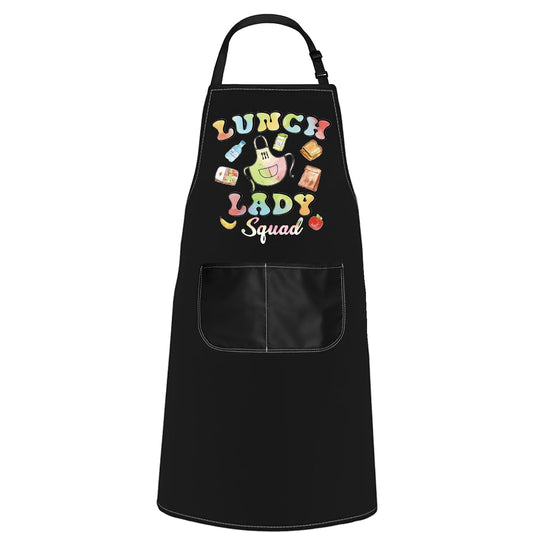 POFULL School Chef Gift Lunch Lady Squad Apron Cafeteria Worker Gift School Lunch Team Gift